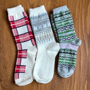 Patterned Crew Socks